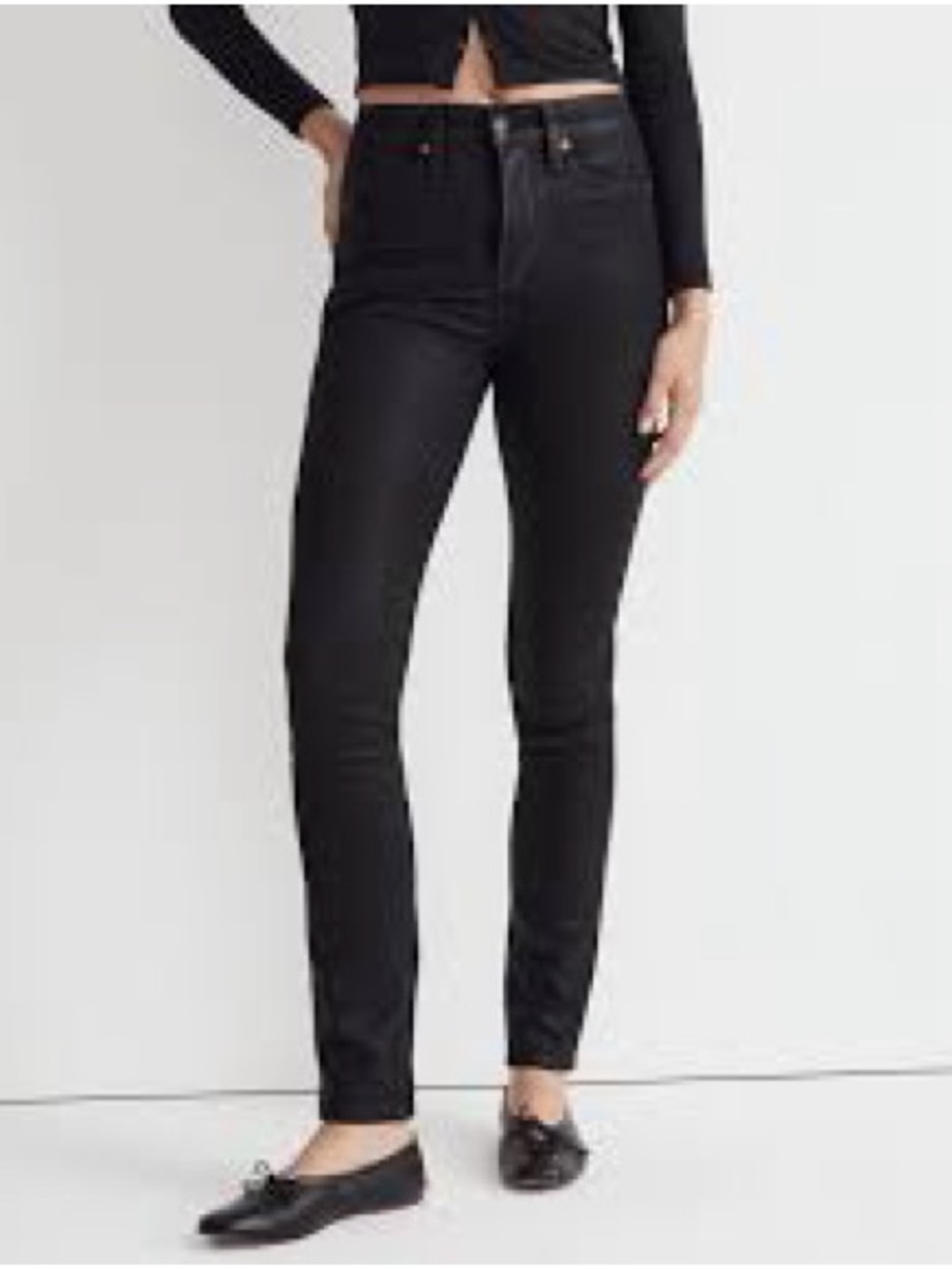 Madewell Black High-Rise Skinny Jeans for Women